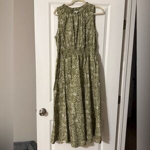 Green Floral Maxi Dress